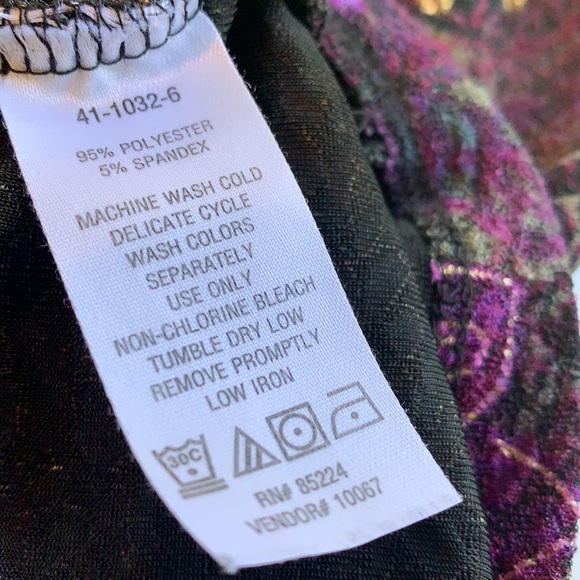 Unique Wrap Long Sleeve Blouse Gorgeous Floral Embellishments - Picture 7 of 8